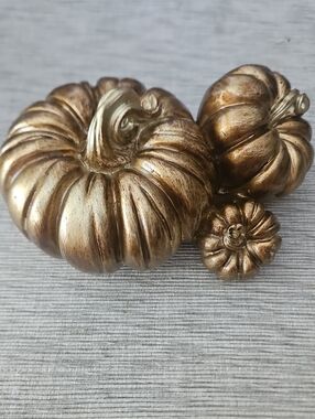 Harvest Golden Pumpkin Display. New In Box